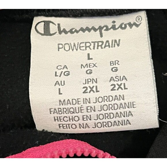Champion Power Train Women's Size Large Quarter Zip Long Sleeve Pullover Black - Picture 4 of 4